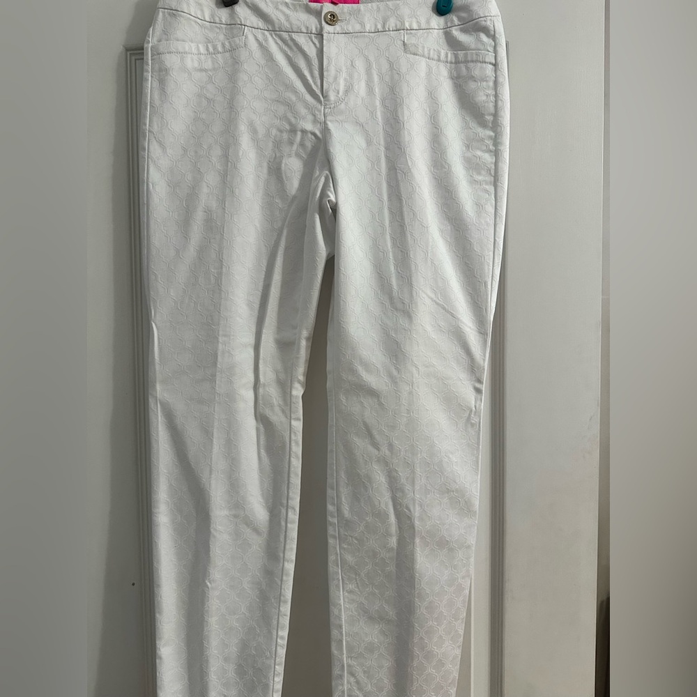 White Patterned Kelley Pants